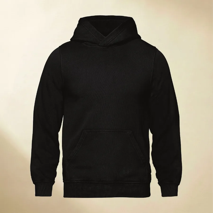 Garment-dyed vintage hoodie, blank, for custom screen printing