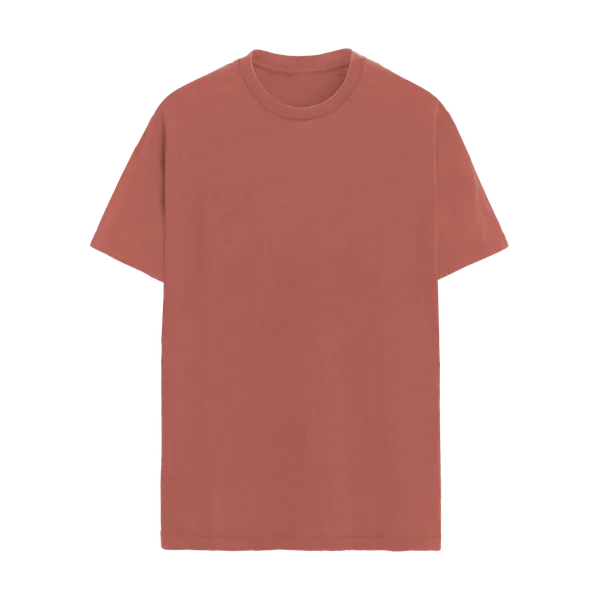 Garment-dyed heavyweight t-shirt blank in clay